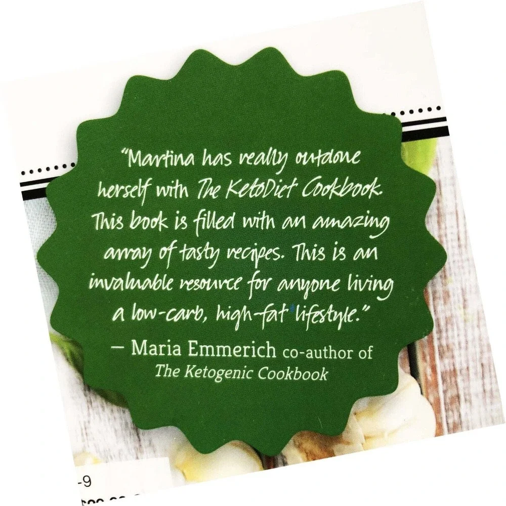 The KetoDiet Cookbook by Martina Slajerova Paperback Over 150 Low Carb Recipes